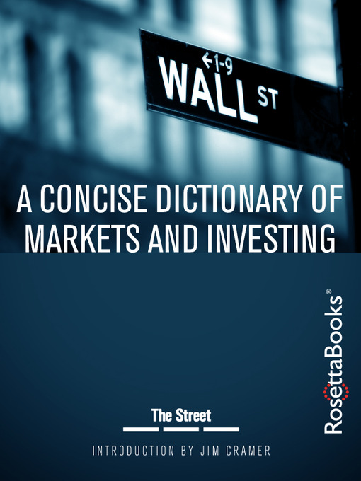 Cover image for A Concise Dictionary of Markets and Investing